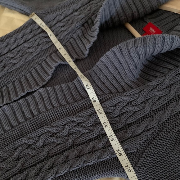 Mossimo Knitted Cardigan 100% Cotton Size Medium Slate Gray / Women’s Cardigan. - Picture 10 of 17